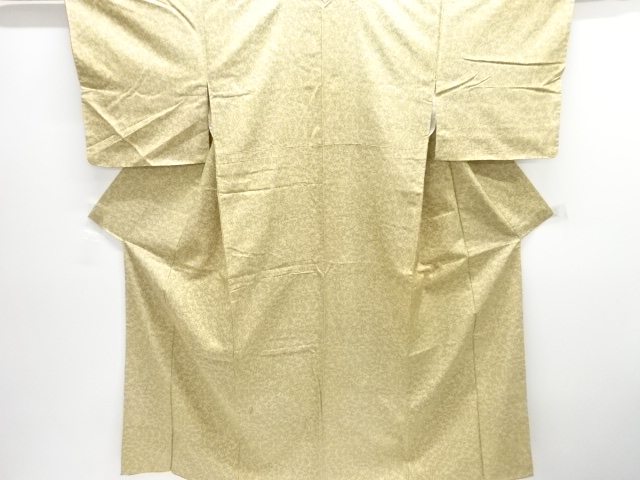 JAPANESE KIMONO / OMESHI / NISHIJIN-ORI / UNUSED / WOVEN FLORAL PLANTS